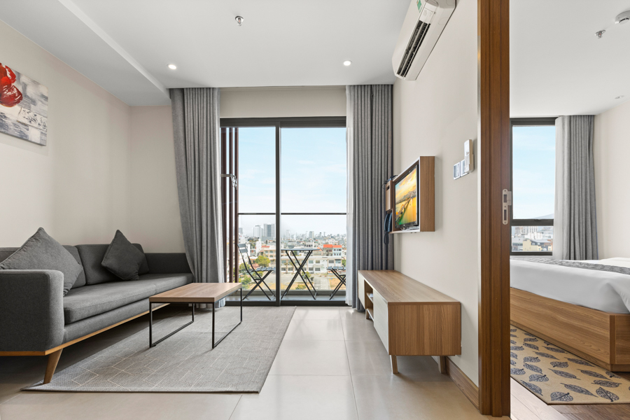 chụp ảnh căn hộ khách sạn